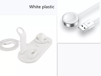 360-degree rotatable wireless charger stand with fast 10W charging for iPhone and Samsung devices