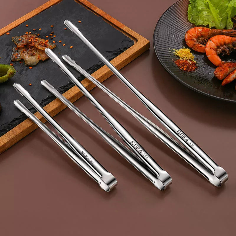 Stainless steel barbecue clamp for secure grilling, available in small, medium, and large sizes