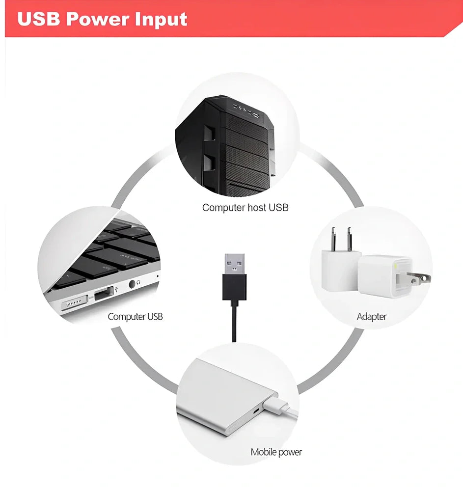 3D LED lamp with acrylic display and ABS base showing multicolour lighting effects