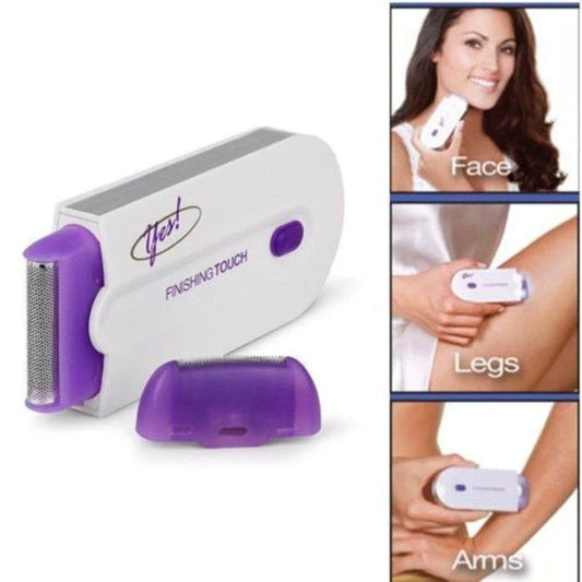 Cordless electric hair remover for smooth, hair-free skin on face, legs, and other areas