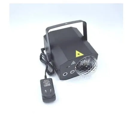 Black LED laser magic fan stage lighting equipment with remote control for KTV and bar installations
