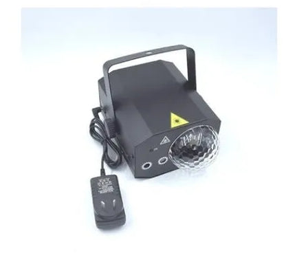Black LED laser magic fan stage lighting equipment with remote control for KTV and bar installations