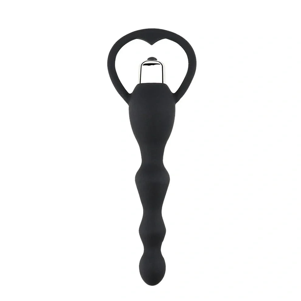 Silicone adult toy with vibrating egg and plastic sleeve in black, blue, and rose red colours