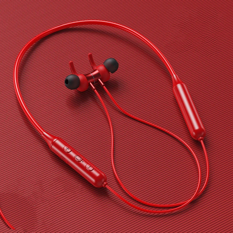 Premium Bluetooth neckband headphones with magnetic clasp for seamless portability and high-quality wireless audio
