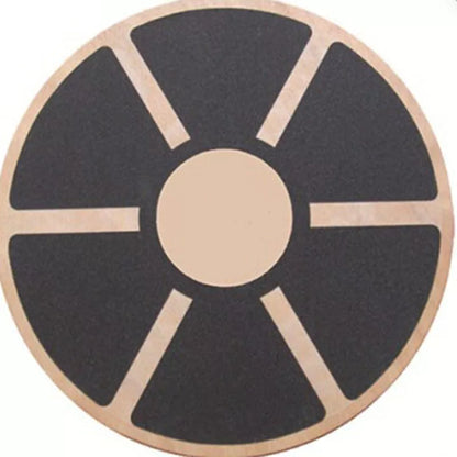 Wooden anti-skid balance board for fitness training with matte layer