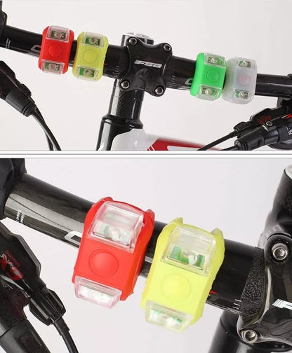 Waterproof mountain bike LED warning lights with quick-release design