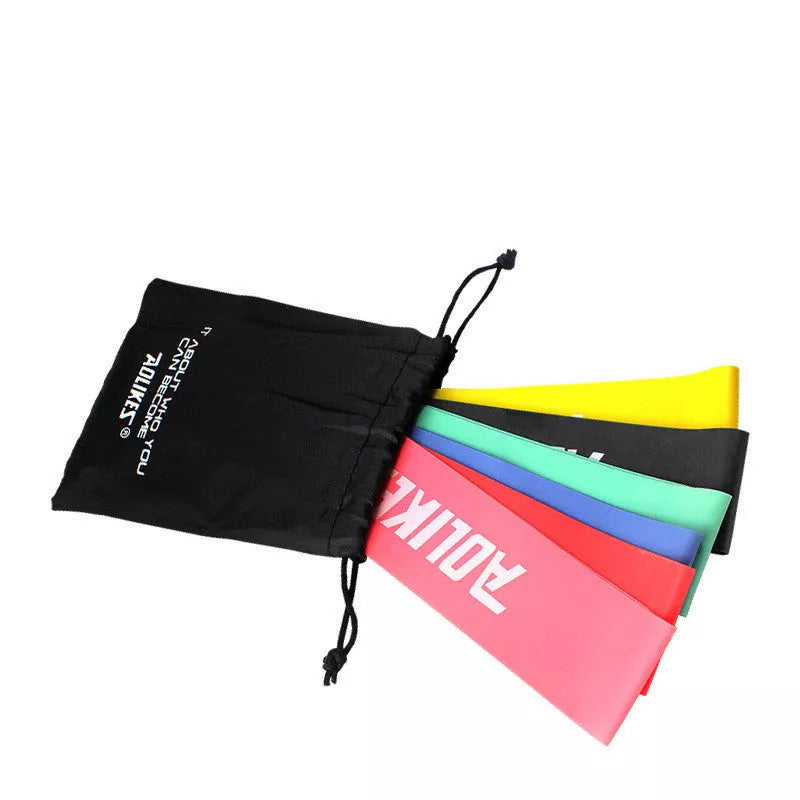 Natural Latex Tension Band in various colors for fitness and strength training