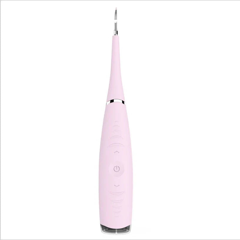 Rechargeable waterproof electric dental cleaner tool with high-frequency vibration technology for effective plaque and tartar removal