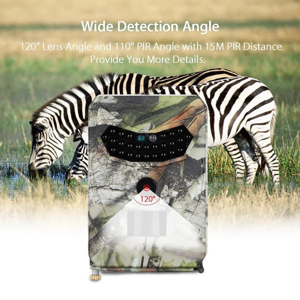 A high-quality 20MP wireless wildlife camera with infrared night vision and a fast 0.8-second trigger time for capturing stunning outdoor moments.