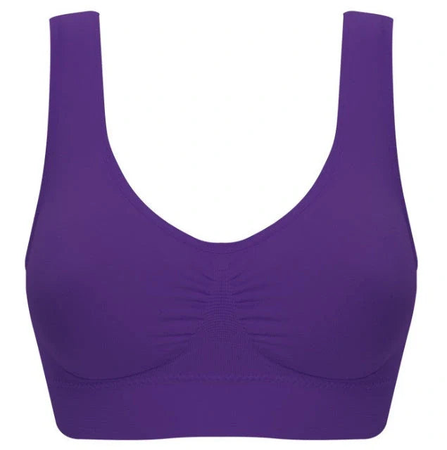 Women's seamless yoga tank top and sports bra in various colors for fitness and casual wear