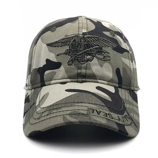 Army Tactical Baseball Cap in black, green, and camouflage - adjustable and durable
