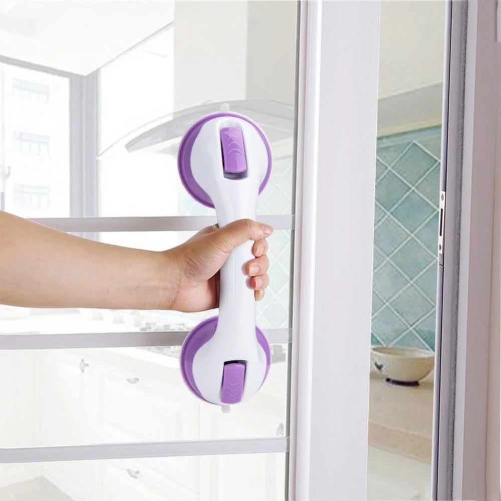 ABS Plastic Suction Cup Bathroom Handrail in various colors for enhanced safety