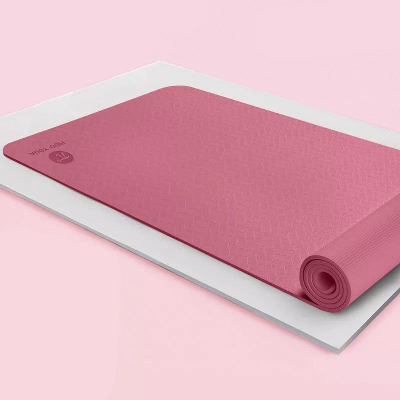 Pido TPE yoga mat in selected color, perfect for beginners with non-slip surface