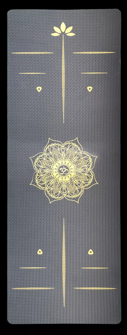 6mm thick yoga mat in black, red, or white for optimal support and comfort during yoga practice