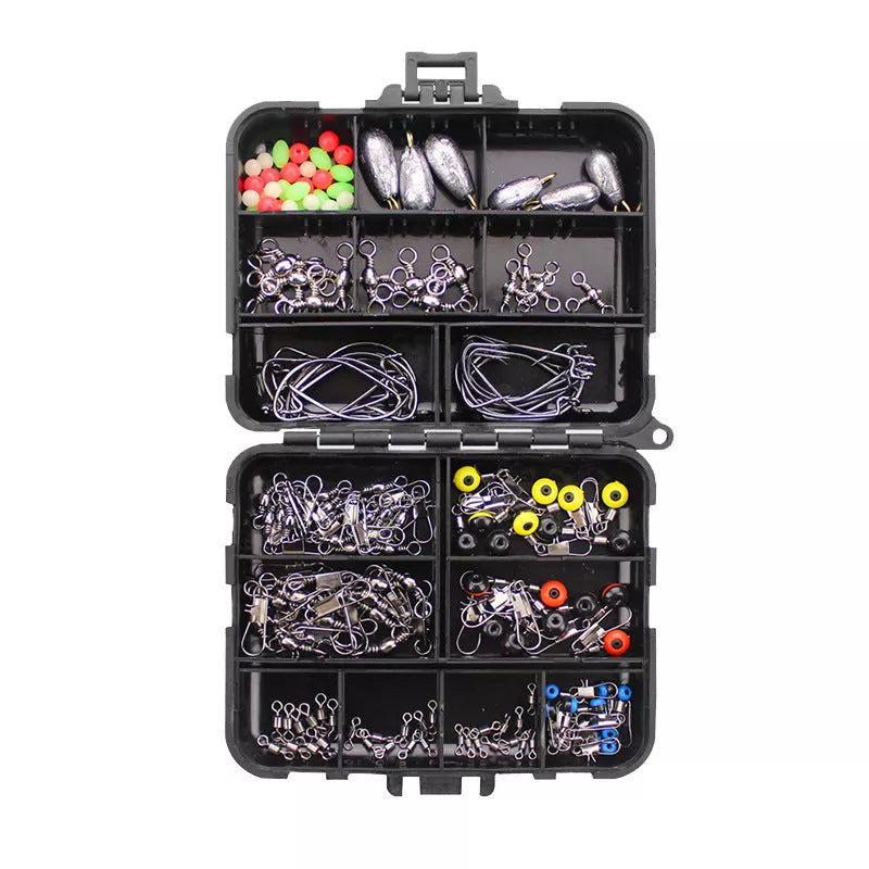 160-piece stainless steel crank hook lead sinker set for fishing