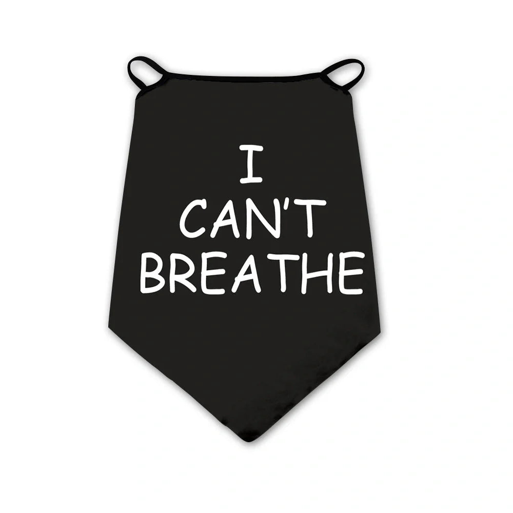 I can't breathe scarf in lightweight polyester, suitable for all seasons