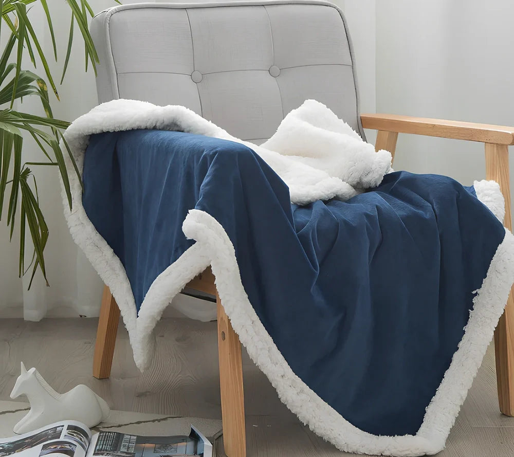 Double-sided crystal cashmere nap blanket in various colours and sizes for spring and autumn use