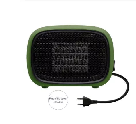 Mini Home Heater with PTC ceramic fast heating technology in green, white, or yellow