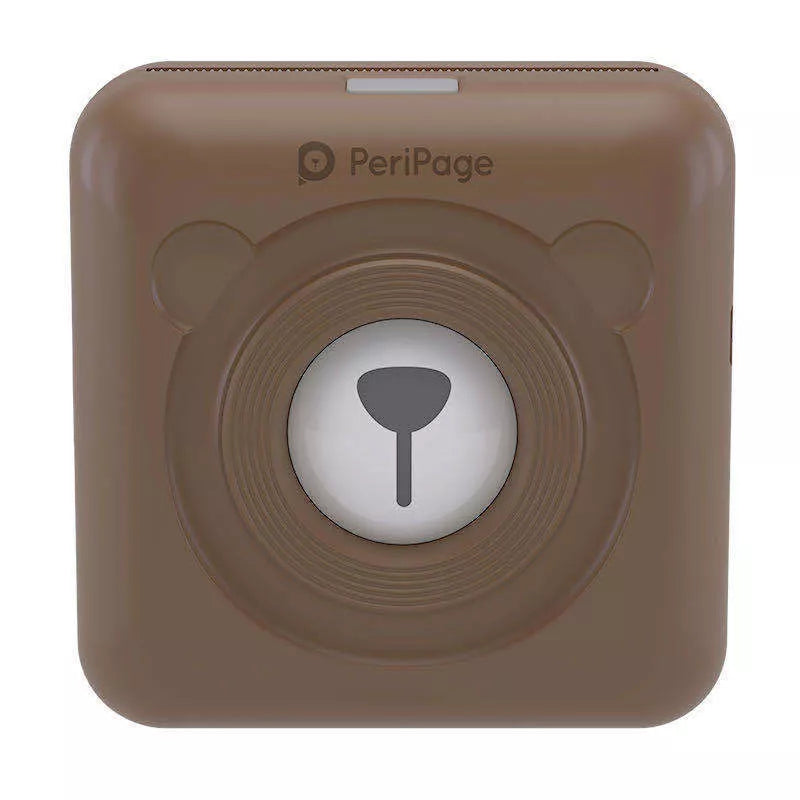 Portable Handheld Label Mini Thermal Printer in white, pink, or blue