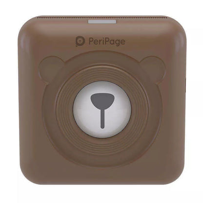 Portable Handheld Label Mini Thermal Printer in white, pink, or blue