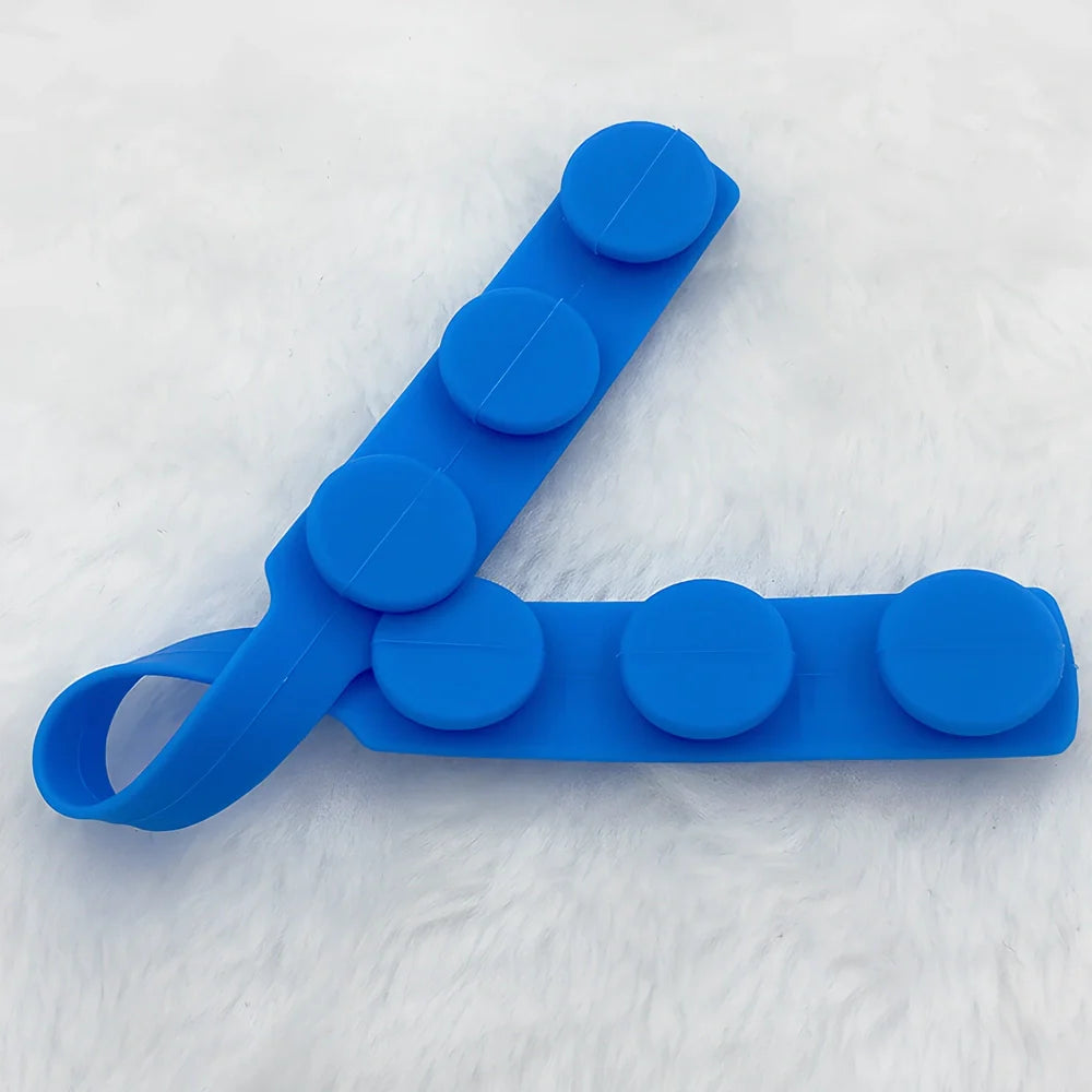 Silicone mask extension strap showing 1.5cm width and colour options including transparent