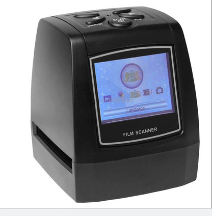 High-resolution film scanner for digitizing 35mm slides, negatives, and photos