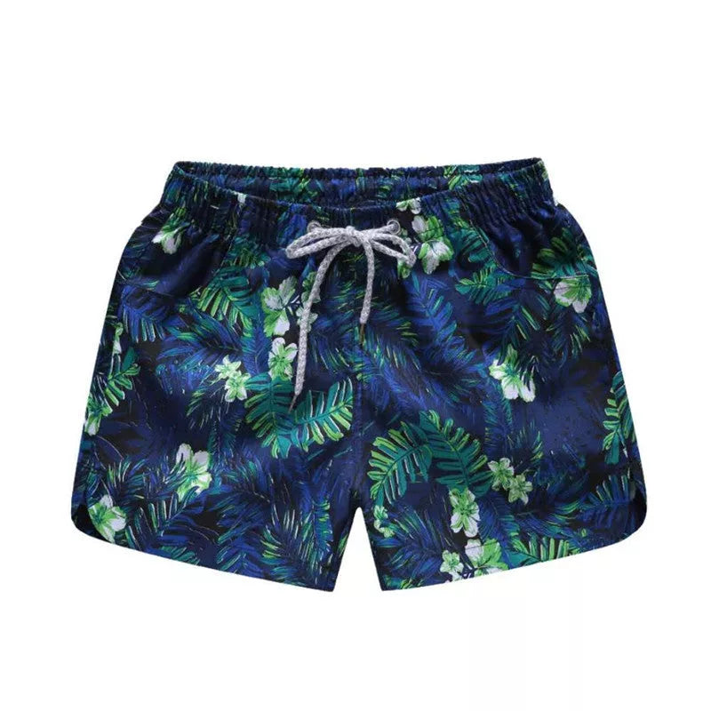 Summer beach casual shorts in various colors and sizes, made from quick-dry polyester fiber