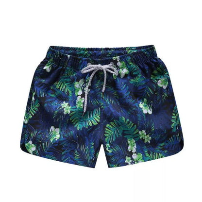 Summer beach casual shorts in various colors and sizes, made from quick-dry polyester fiber