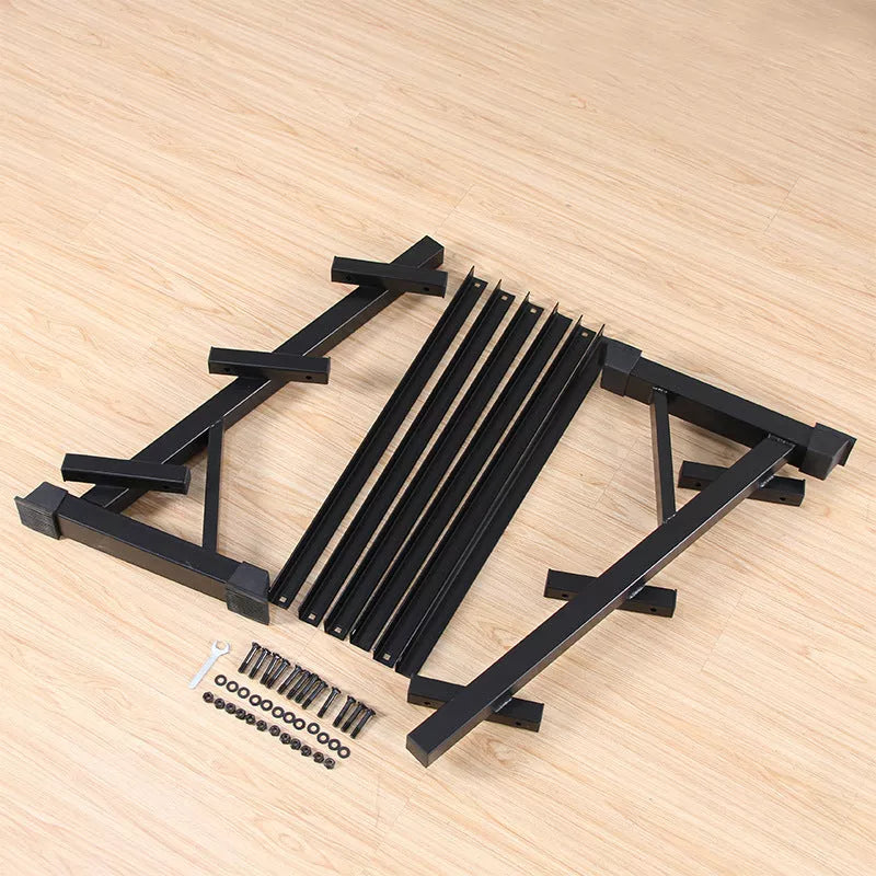 Compact three-layer dumbbell rack for efficient fitness equipment organization