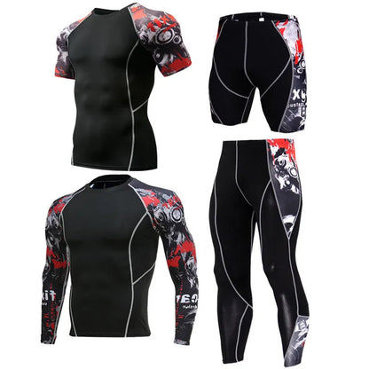 Quick-drying running suit in blue, made from milk silk and 90% polyester, available in multiple sizes and colours.