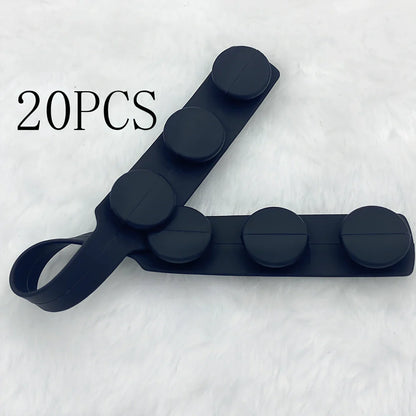 Silicone mask extension strap showing 1.5cm width and colour options including transparent