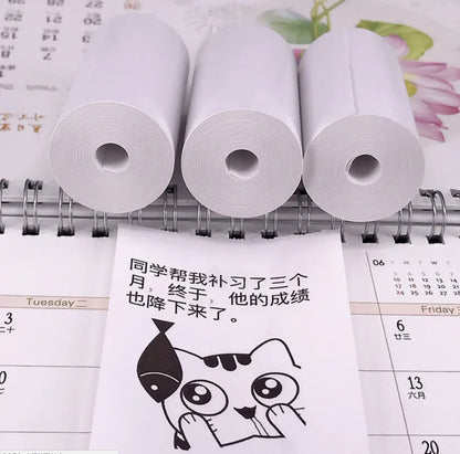 PerPage Mini wireless portable thermal printer paper in Regular, Label and Sticker types, with colour and Q3 or Q6 quantity options.
