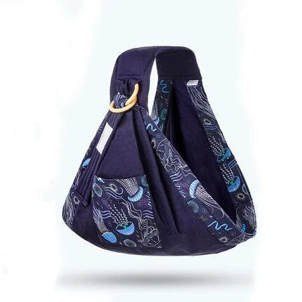 Adjustable baby wrap carrier in various colors for comfortable infant carrying