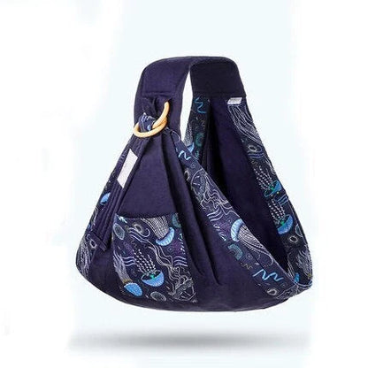 Adjustable baby wrap carrier in various colors for comfortable infant carrying