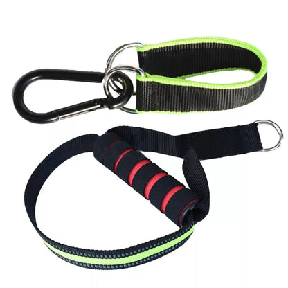 Horizontal bar auxiliary belt with elastic rope resistance for adjustable workout intensity