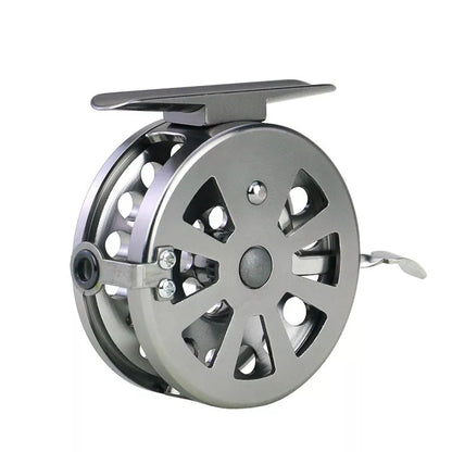 Front Round Rock Rod Wheel - Lightweight aluminum fishing reel with brake handle