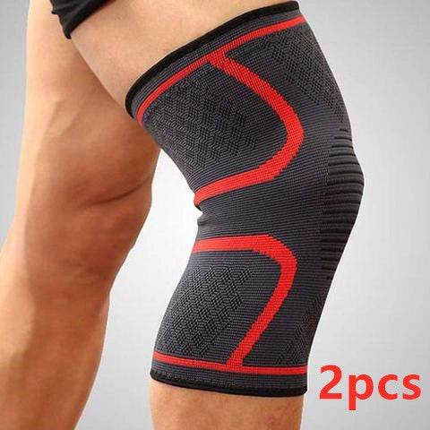 Breathable anti-slip knee support in various colors and sizes