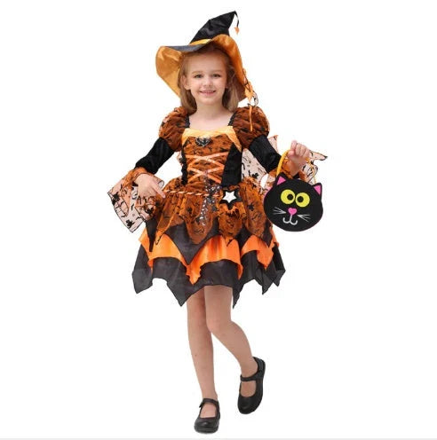 A high-quality, stylish princess costume in various sizes perfect for Halloween dress-up and creating magical memories
