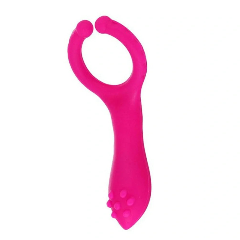Electric G-point vibrator masturbation stick in rose red, compact and discreet design