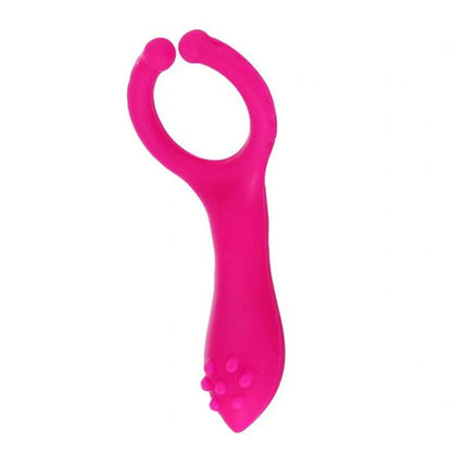Electric G-point vibrator masturbation stick in rose red, compact and discreet design