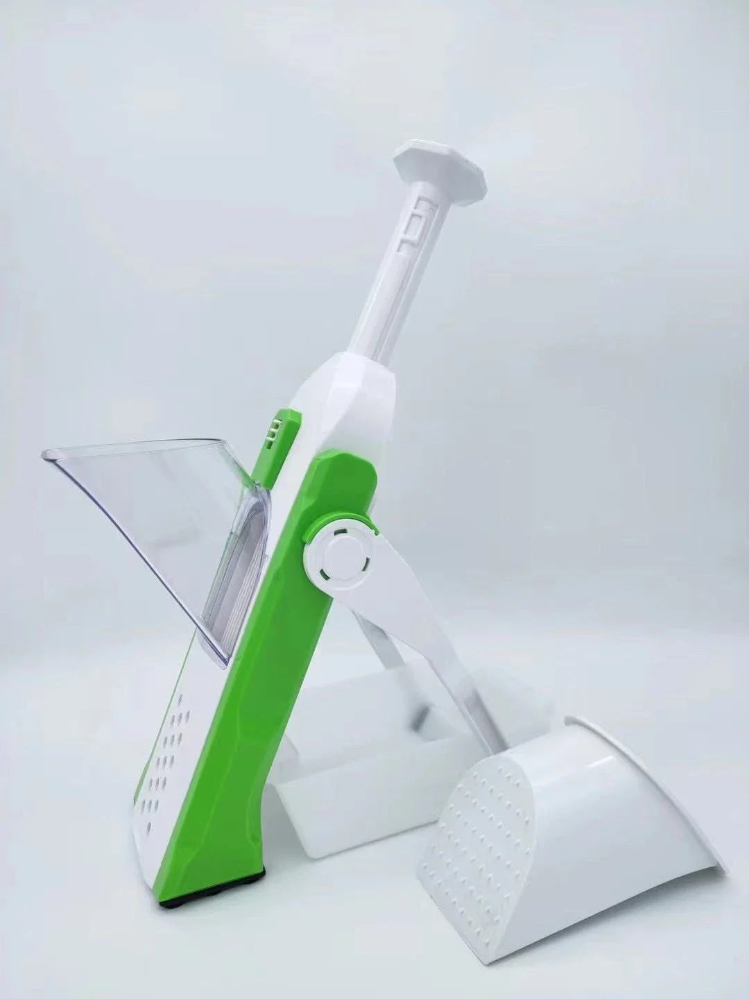 Multifunctional Vegetable Slicer and Chopper with Stainless Steel Blades and ABS Plastic Construction