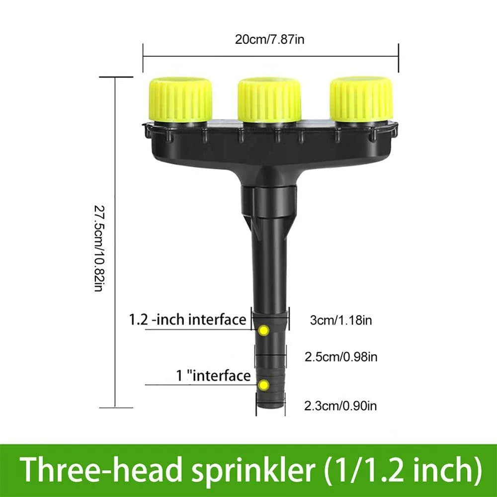 Versatile garden sprinklers with adjustable nozzle for efficient watering of lawns, gardens, and agricultural crops