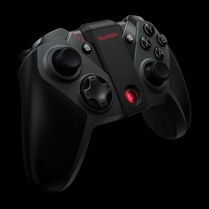 Black Gaishi type-C wired game controller with vibration feedback and ABS plastic construction