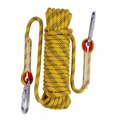 10M outdoor climbing rope with high-strength silk core, available in multiple colors