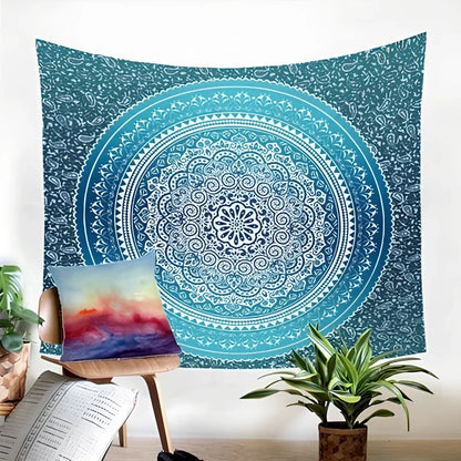 Polyester tapestry with crystal array pattern in 130x150cm or 150x200cm sizes for wall decoration