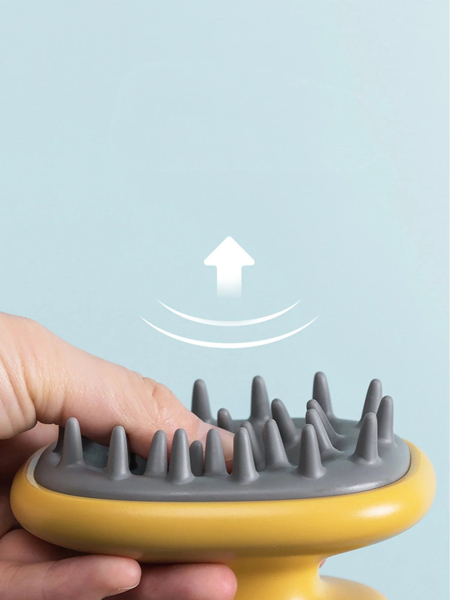 Premium silicone hair brush with airbag design for gentle scalp massage and improved blood circulation