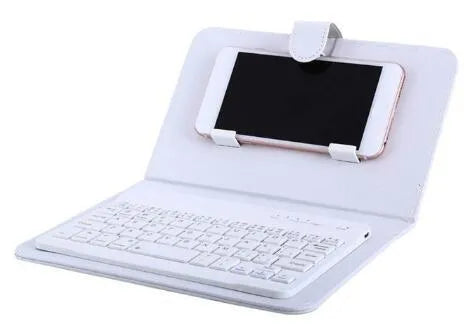 Wireless Bluetooth keyboard protective case showing 25mm slim profile with keyboard integrated