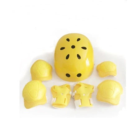 Bicycle helmet cover set with protective gear in multiple colors for extreme sports safety