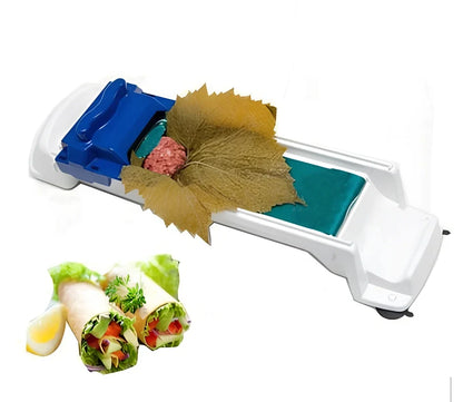 Home sushi machine measuring 37.3cm for creating vegetable and meat rolls with push mechanism