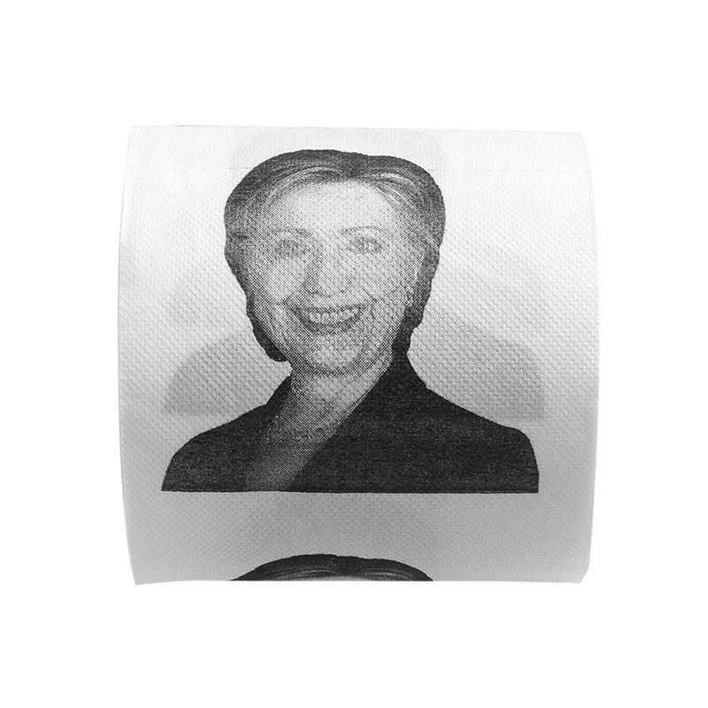Hillary Donald Trump Roll It 2-ply toilet paper with 240 knots per roll